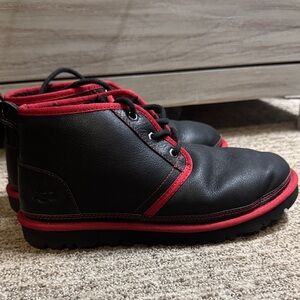 UGG Black and Red Boots